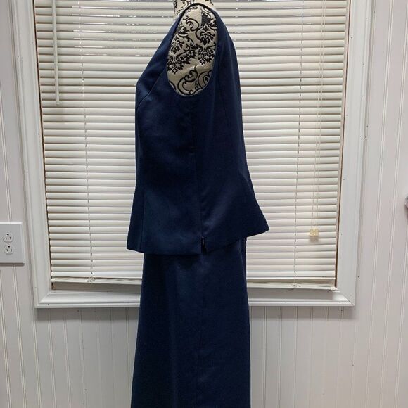 Kasper 2 Piece Skirt Set in Blue Size 16 - Picture 3 of 9